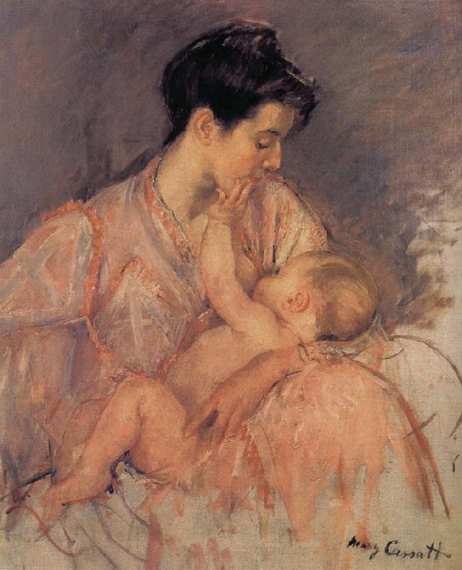 Mary Cassatt Study of Zeny and her child oil painting image